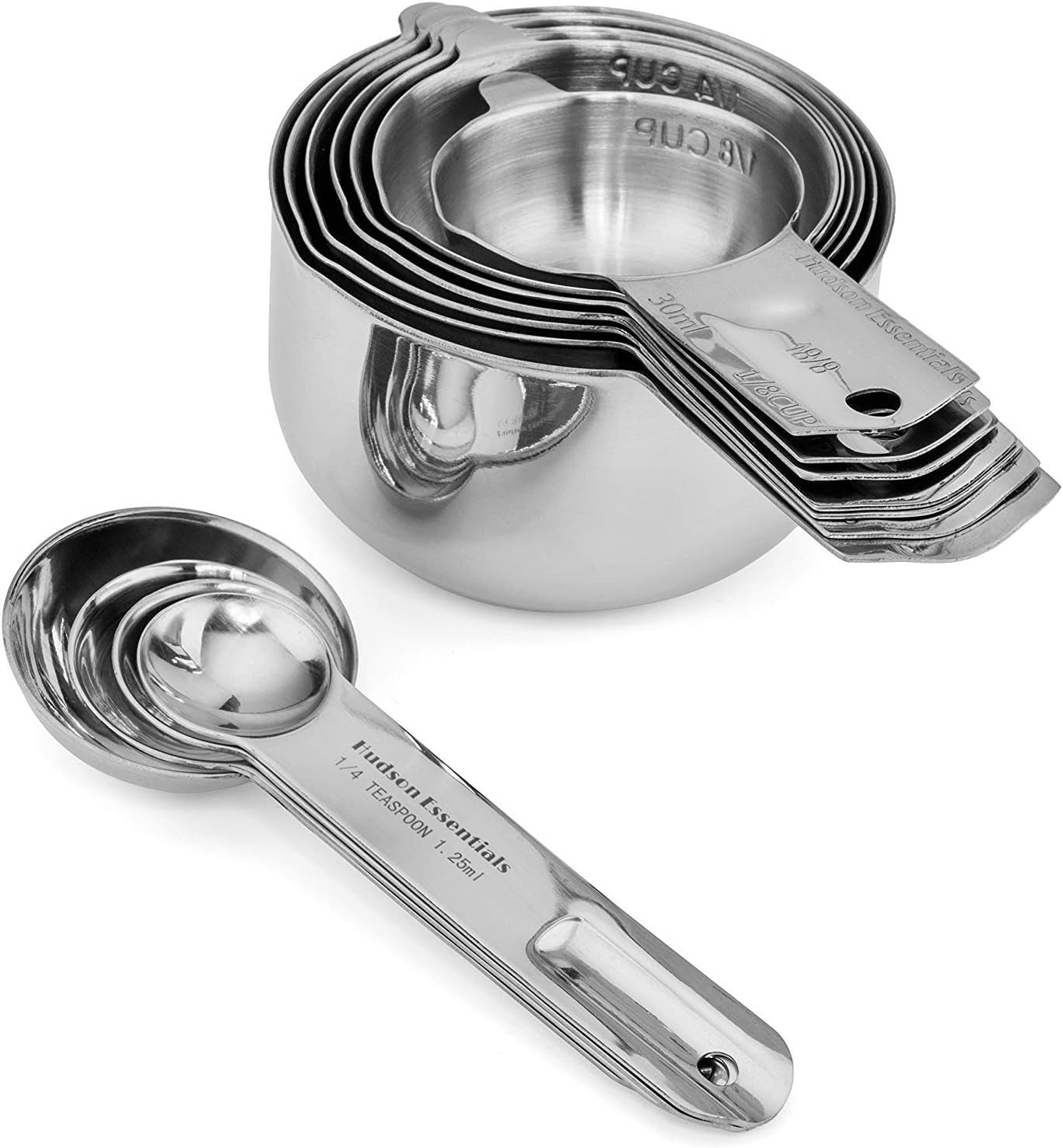 stainless-steel-measuring-cups-and-spoons-set-stackable-set-with-spout-11-piece-set