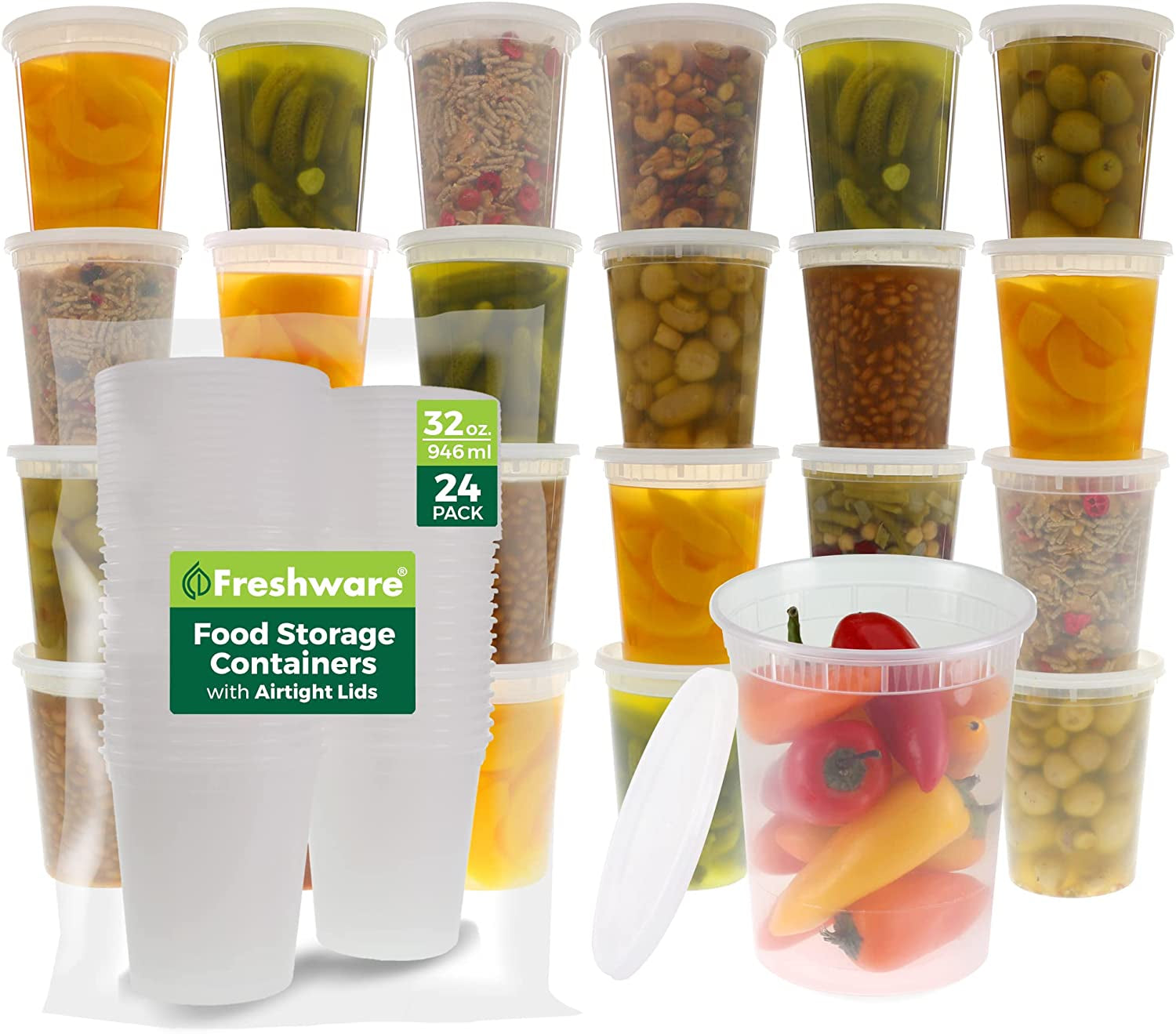 food-storage-containers-24-set-32-oz-plastic-deli-containers-with-lids-slime-soup-meal-prep-containers-bpa-free-stackable-leakproof-microwave-dishwasher-freezer-safe
