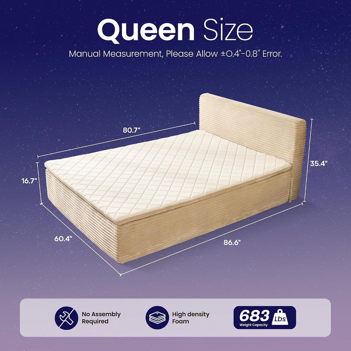 queen-boneless-bed-frame-with-mattress-16-inch-memory-foam-mattress-with-plush-fabric-upholstered-bed-frame-platform-no-assembly-required-cool-night-relieve-pressure-with-medium-support-beige