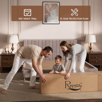 Extra Firm Full Mattress 14 Inch, Luxury Hybrid Mattress in a Box for Deep Sleep & Lumbar Support, Certipur-Us & Zero Fiberglass, 365-Night Trial5
