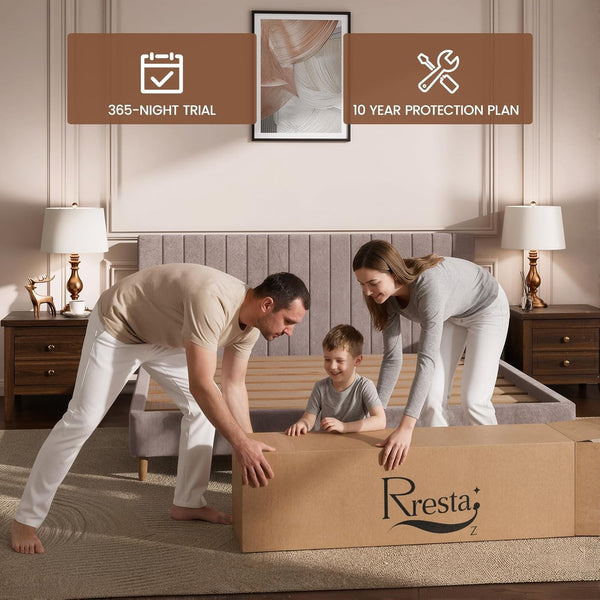 Extra Firm Full Mattress 14 Inch, Luxury Hybrid Mattress in a Box for Deep Sleep & Lumbar Support, Certipur-Us & Zero Fiberglass, 365-Night Trial5