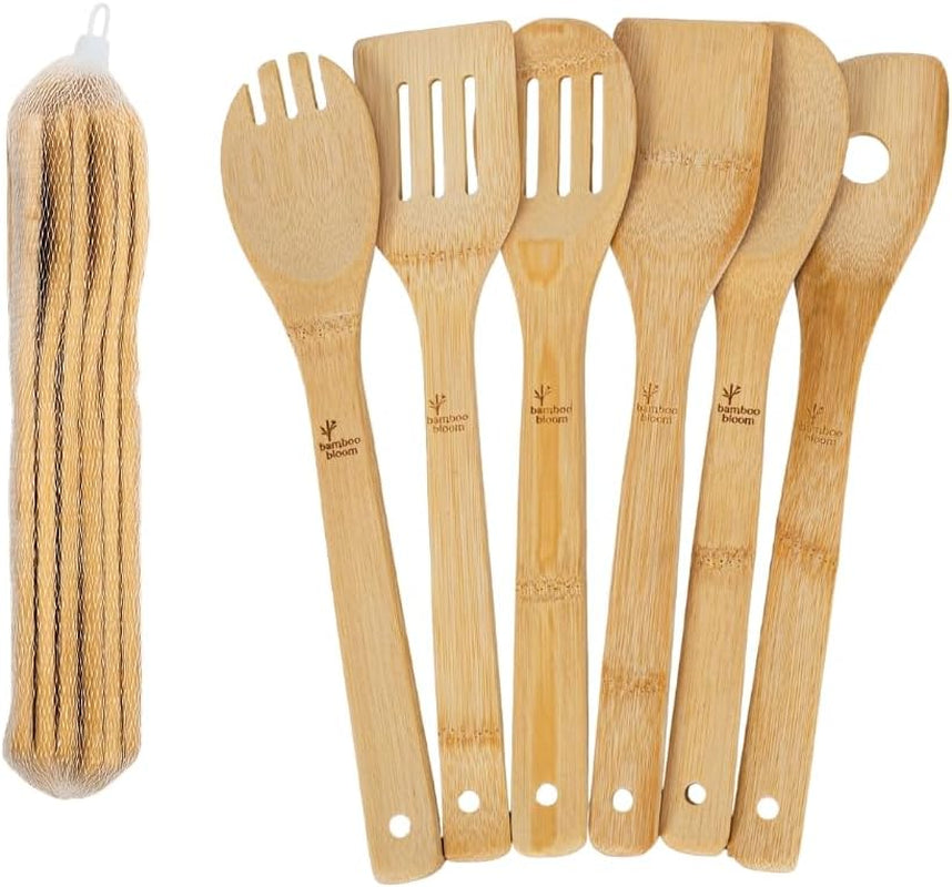 6-piece-kitchen-utensils-set-bamboo-cooking-utensils-with-comfort-grip-including-bamboo-spoons-shovels-spatulas-wooden-utensil-set-for-non-stick-pans-kitchen-essentials