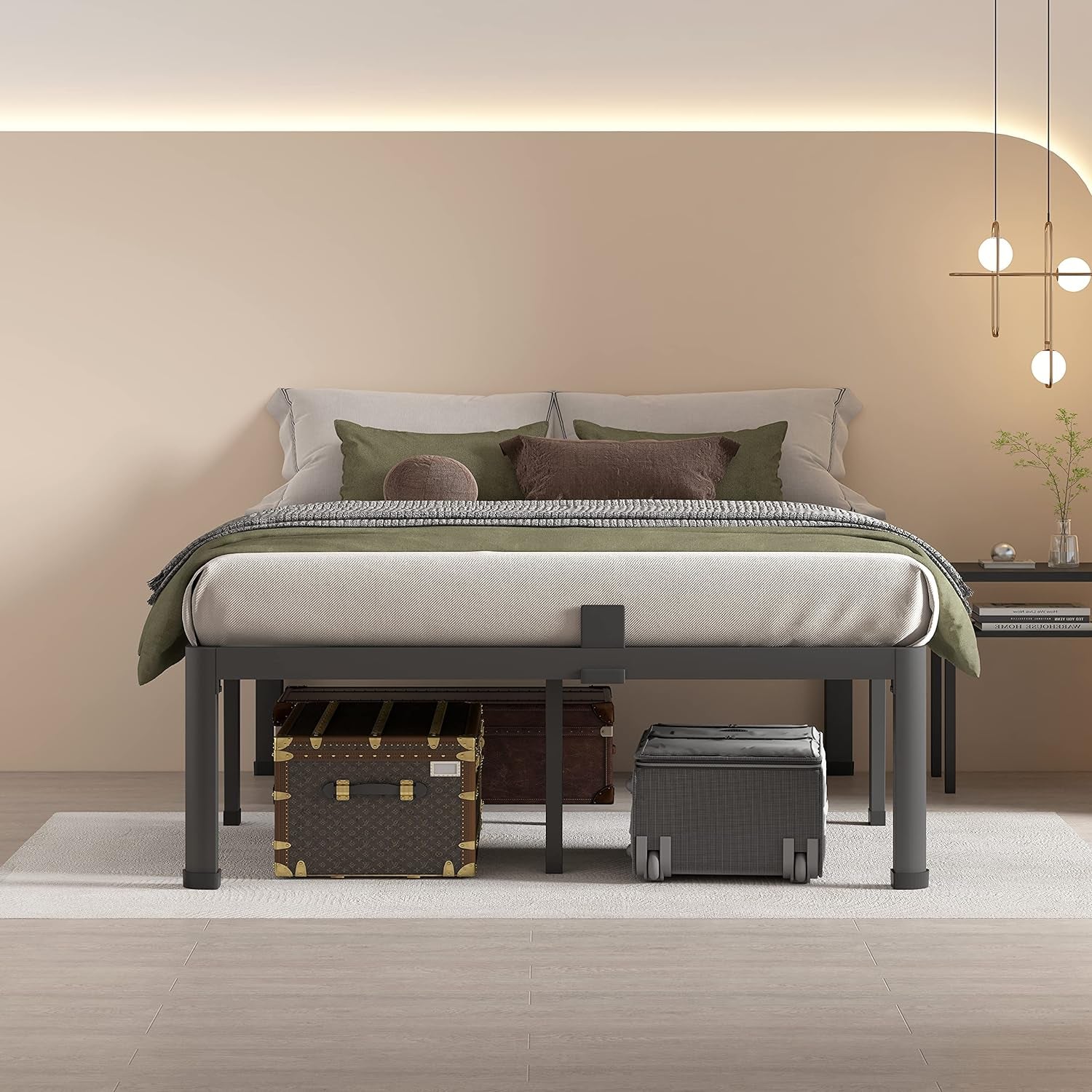 18-inch-queen-bed-frames-with-round-corner-legs-mattress-slide-stopper