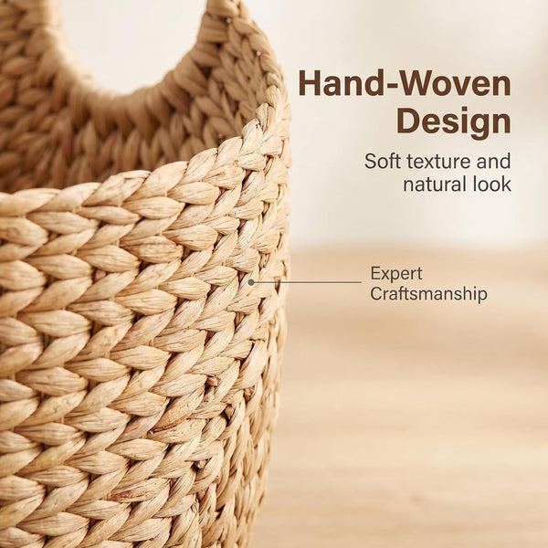 Extra Large Woven Storage Basket, Boat-Shaped4