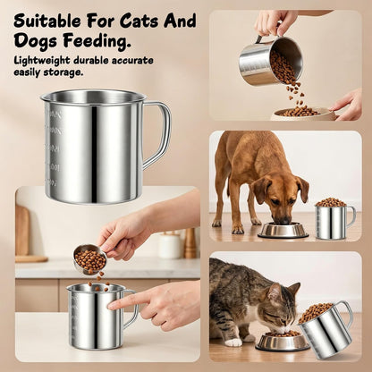 Dog Food Scoop, 1 Cup Stainless Steel Measuring Cup for Pet Food7