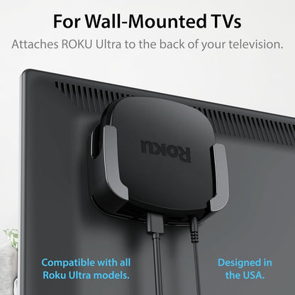 for Roku Ultra (Compatible with All Roku Ultra Models) | Designed in the USA – Premium Mount with Heat Management Vents and Strong TV Adhesive2