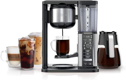 Ninja Coffee Maker, 10-Cup Carafe, Fold-Away Frother, Black, CM401 | Permanent Filter & Removable, Dishwasher Safe Reservoir, 6 Brew Styles, 8 Cup to Travel Mug to Pot Sizes1