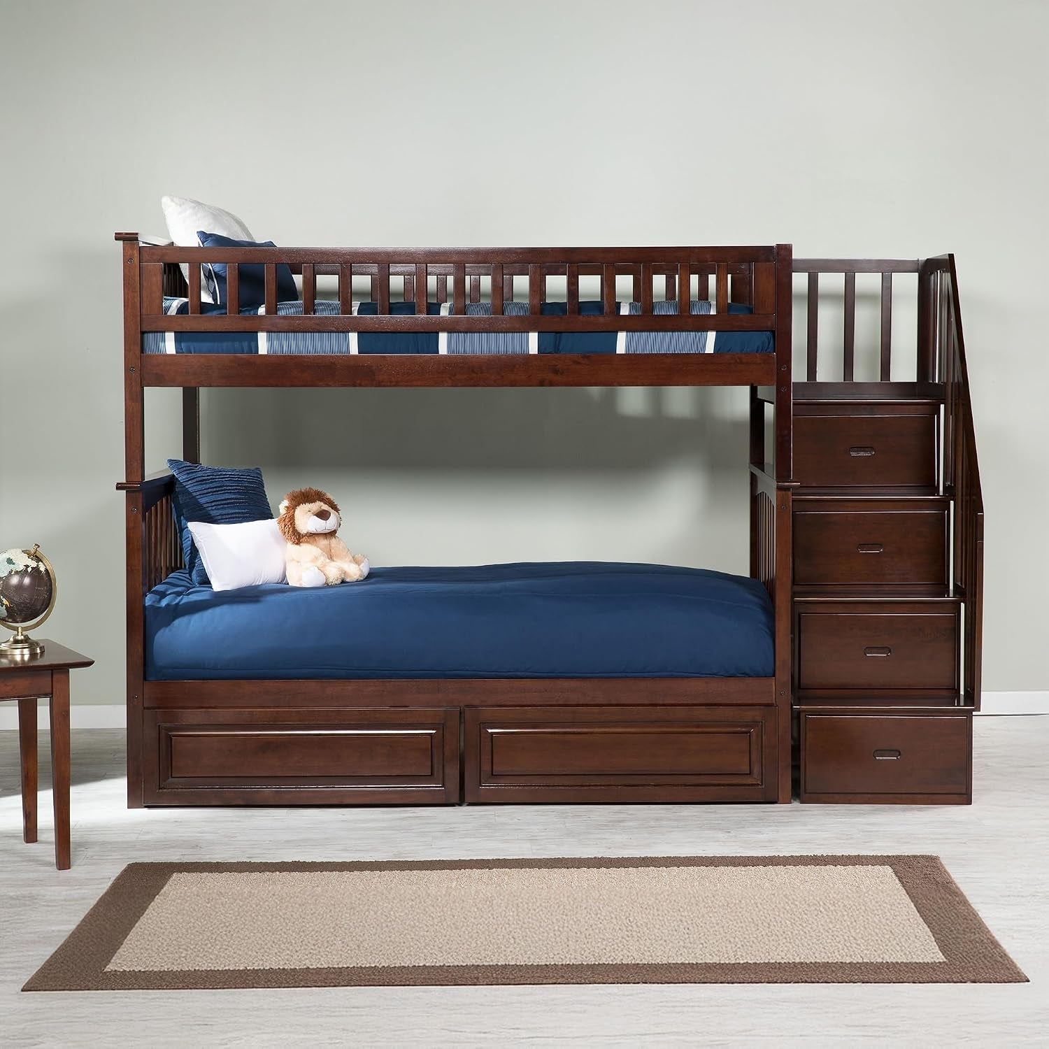 columbia-staircase-bunk-bed-twin-over-twin-raised-panel-bed-drawers-walnut