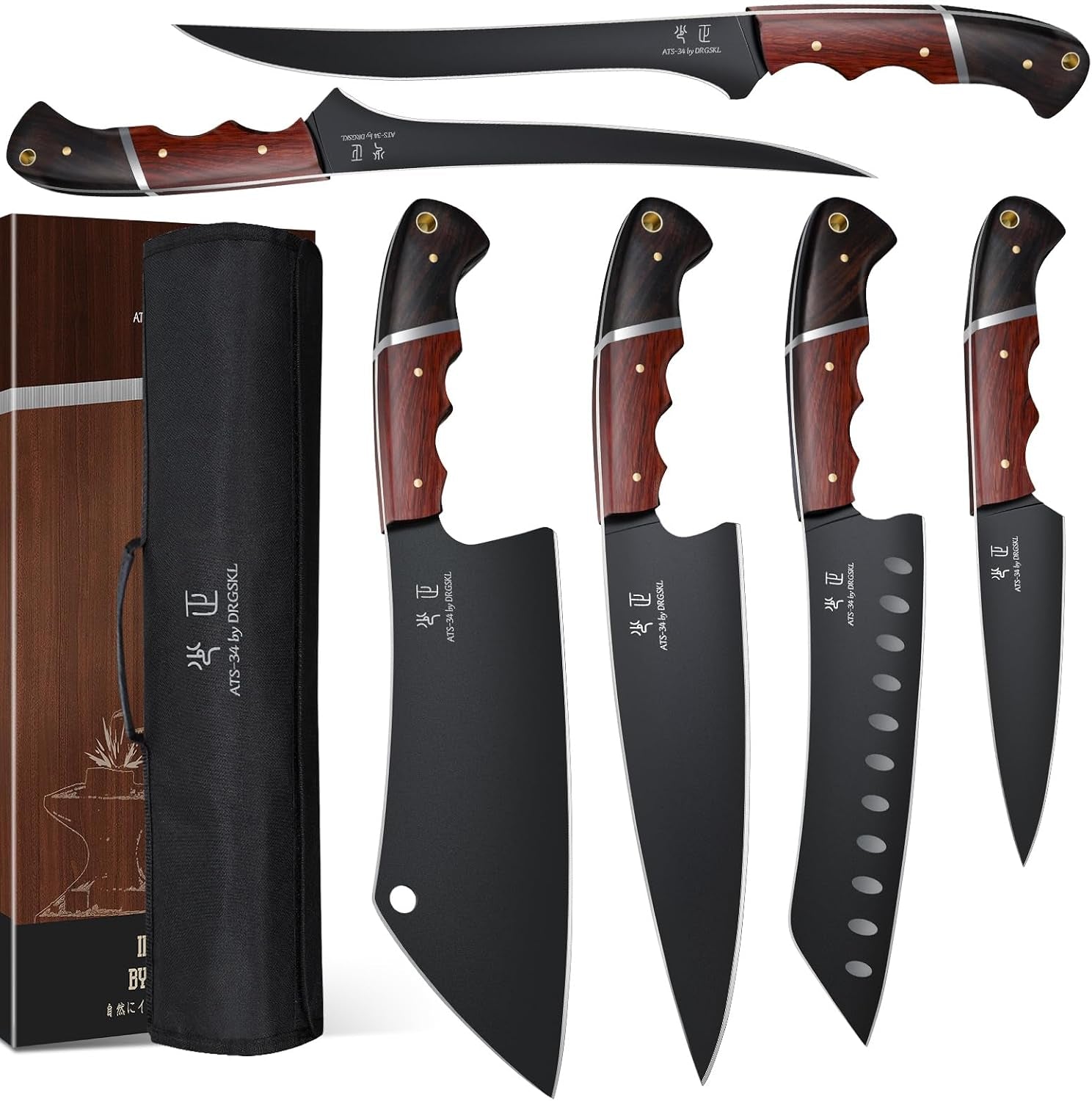 kitchen-knife-set-with-bag-6-pcs-chef-knife-set-with-wooden-handle