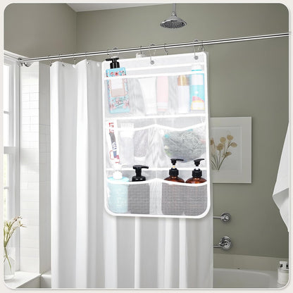 2 Pack Mesh Hanging Shower Caddy, 7-Pocket Bathroom Organizer6