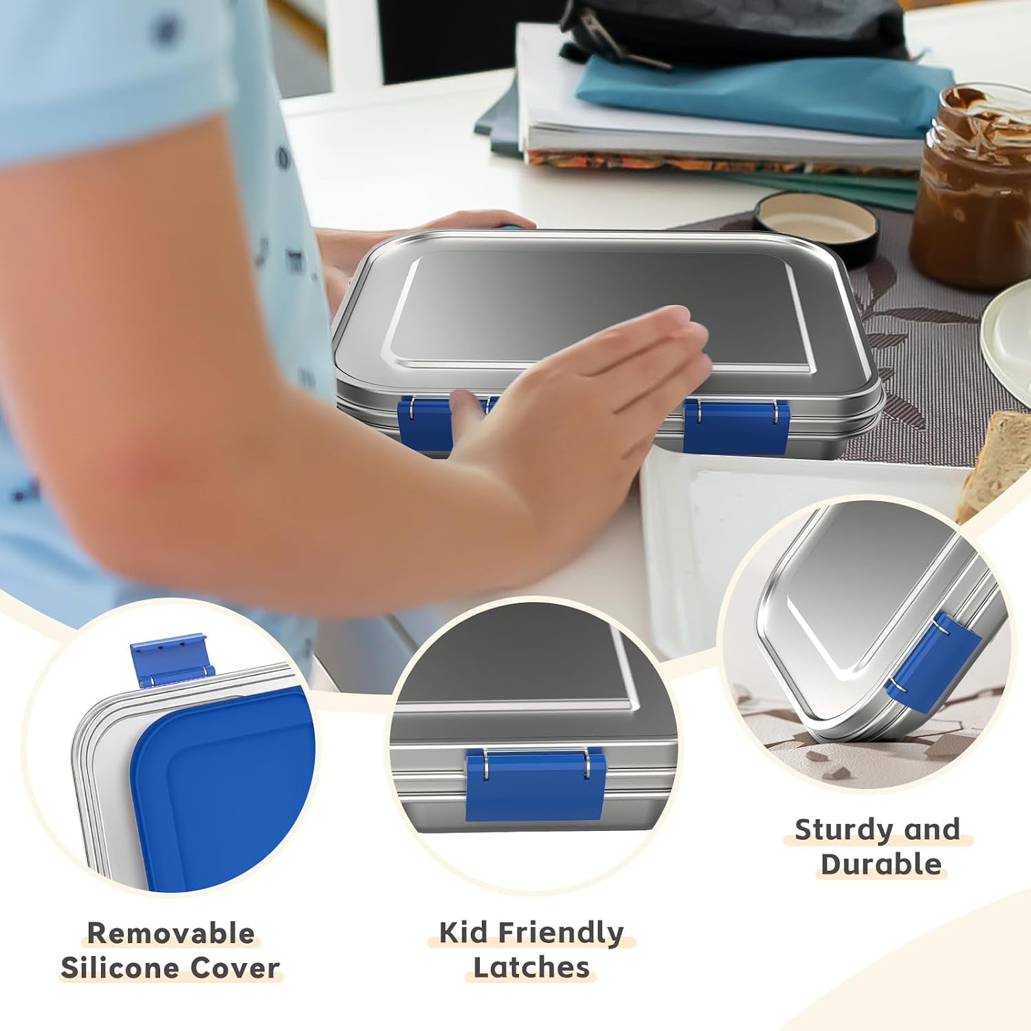 stainless-steel-kids-leak-resistant-bento-lunch-box-3-compartments-with-silicone-container-dishwasher-safe-child-friendly-design-for-school-picnics-travel-bpa-free-blue