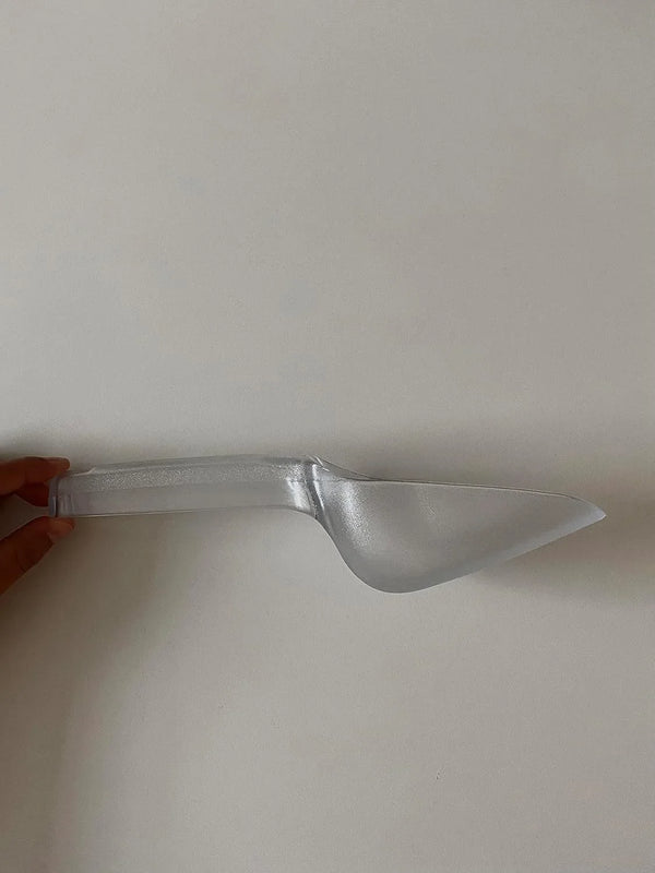 Plastic Utility Ice Scooper, 6-Ounce, Clear, Dishwasher Safe Kitchen Scoop for Weddings/Bar/Ice Bucket/Kitchen/Popcorn7