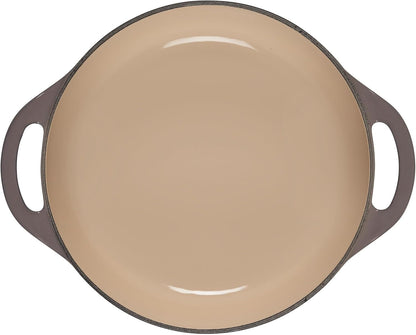 Le Creuset Cast Iron Shallow round Dutch Oven, 2.75Qt, Oyster3