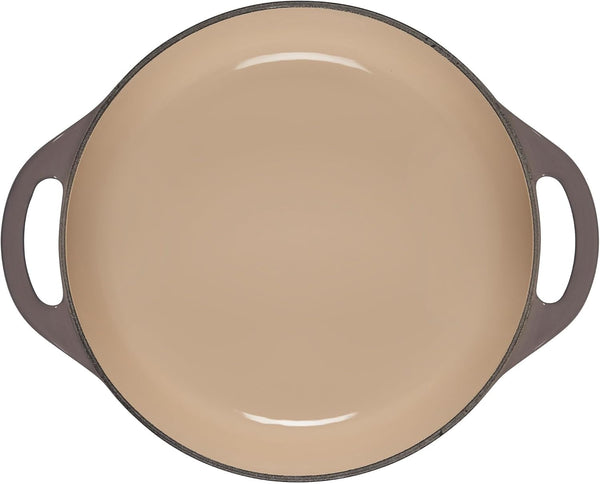 Le Creuset Cast Iron Shallow round Dutch Oven, 2.75Qt, Oyster3