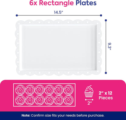 10Pc Dessert Table Display Set, 3 Tiered Cupcake Stand & Cake Stands | Cupcake Holder, Dessert Display Serving Trays for Party, Bridal Shower, Baby Shower, Tea Party, and Birthdays5