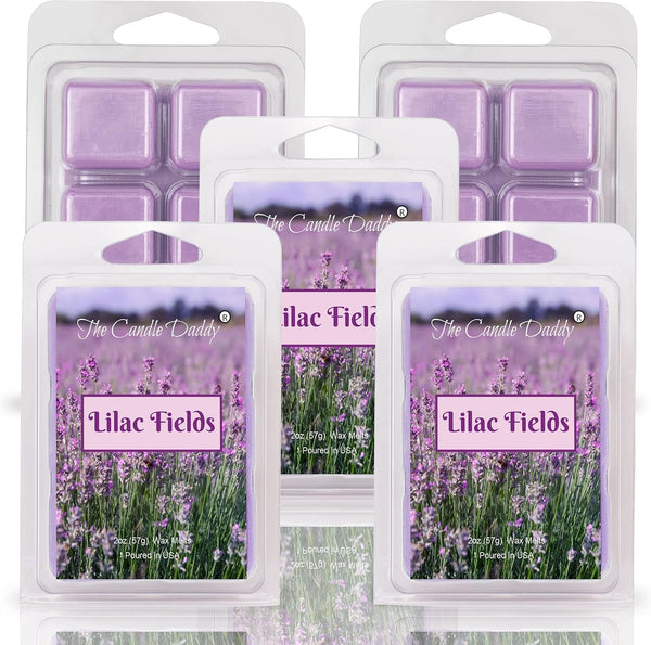 Lilac Fields - Floral Spring Scented Wax Melt - 1 Pack - 2 Ounces - 6 Cubes4