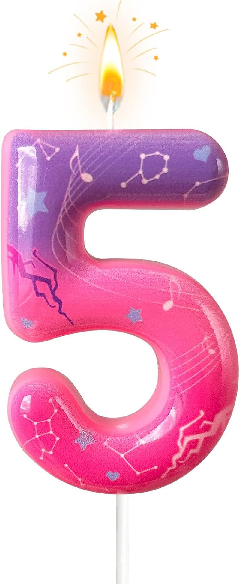k-pop-pink-purple-number-birthday-candle-trendy-cake-decoration-for-themed-parties-sparkly-gradient-cake-topper-for-girls-birthday-party-decoration-for-teens-number-5