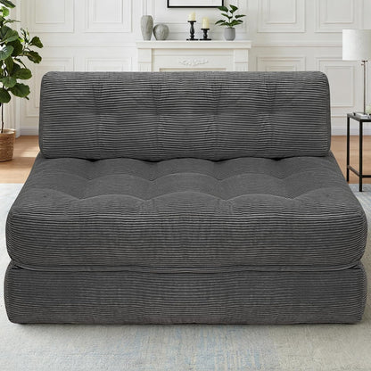 Folding Sofa Bed,Convertible Sleeper Chair Bed W/2-Pillow & Handle1