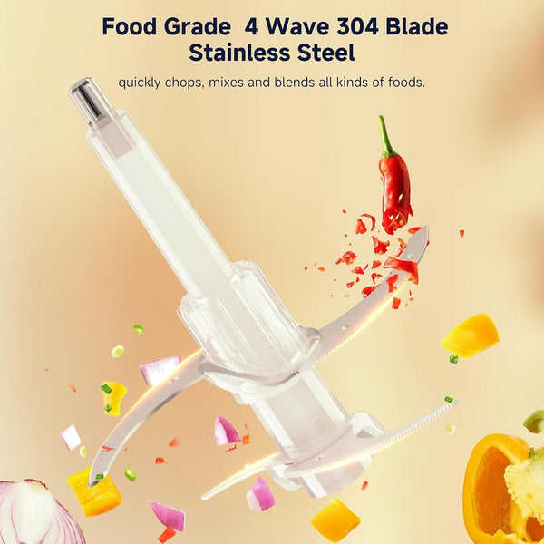 3L Dual Bowl Food Processor 2 Blades 2-Speed Digital Display Quiet | 220V EU Plug, 3L Capacity, 36-45Db Ultra-Quiet, Dishwasher-Safe, Stainless Steel Blades, Digital Display, Multi-Functional8