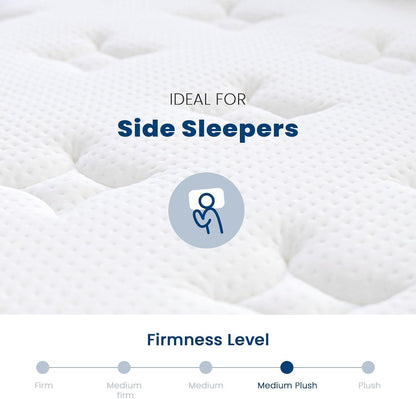 14 Inch Full Hybrid Mattress in a Box, Medium Plush | Gel Memory Foam & Zoned Pocket Springs, Pressure Relief & Back Support, Cool Sleep, Fiberglass-Free, 10-Year Limited Warranty6