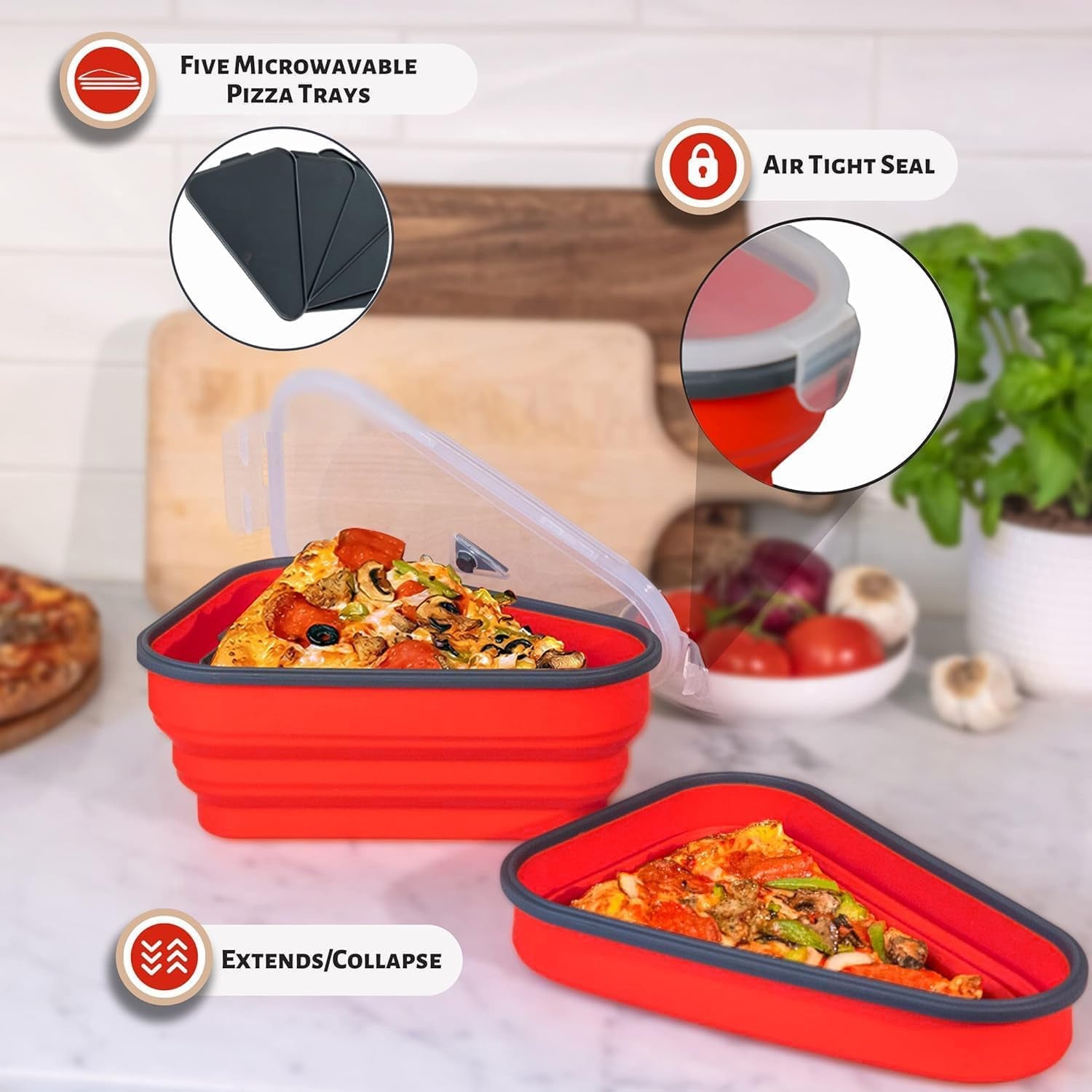 the-perfect-™-reusable-pizza-storage-container-with-5-microwavable-serving-trays-bpa-free-adjustable-pizza-slice-container-to-organize-save-space-red