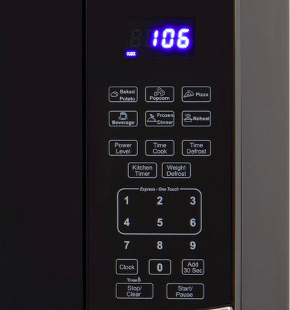 Microwave Oven 900-Watts Compact with 10 Power Levels and 6 Pre Cooking Settings, Speed Defrost, Electronic Control Panel and Glass Turntable, 0.9-Cu.Ft., Stainless Steel4