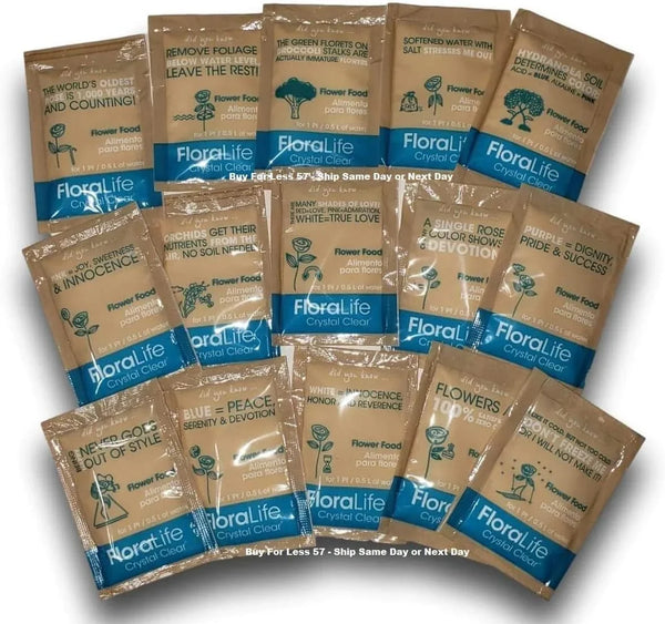Cut Flower Food Floralife Crystal Clear 20 Powdered Packets5