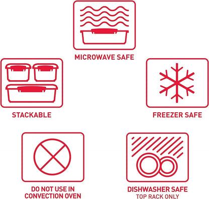 Heat & Eat Microwaveable Rice Cooker & Food Container Set with Steam Release Vents, Microwave Rice Cooker & round Food Storage Container, Dishwasher & Freezer-Safe, Bpa-Free6