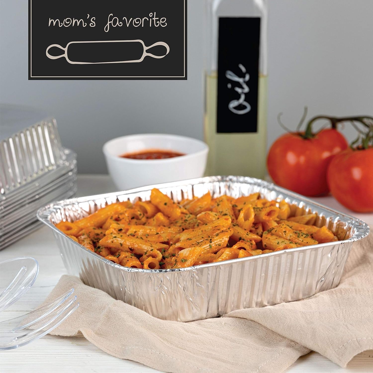 disposable-8-x-8-x-2-inch-square-aluminum-tin-foil-baking-pans-bakeware-cookware-perfect-for-baking-cakes-breads-brownies-bread-meatloaf-lasagna-pack-of-10