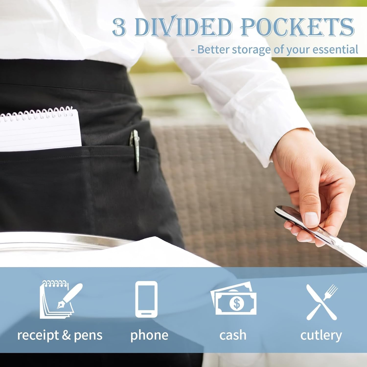 3-pack-server-apron-short-waitress-apron-with-pockets-for-servers-waiters-mandiles-para-mujer-para-trabajo-with-3-pockets-polyester-wear-resistant-stain-proof-for-restaurants-kitchens-cafes