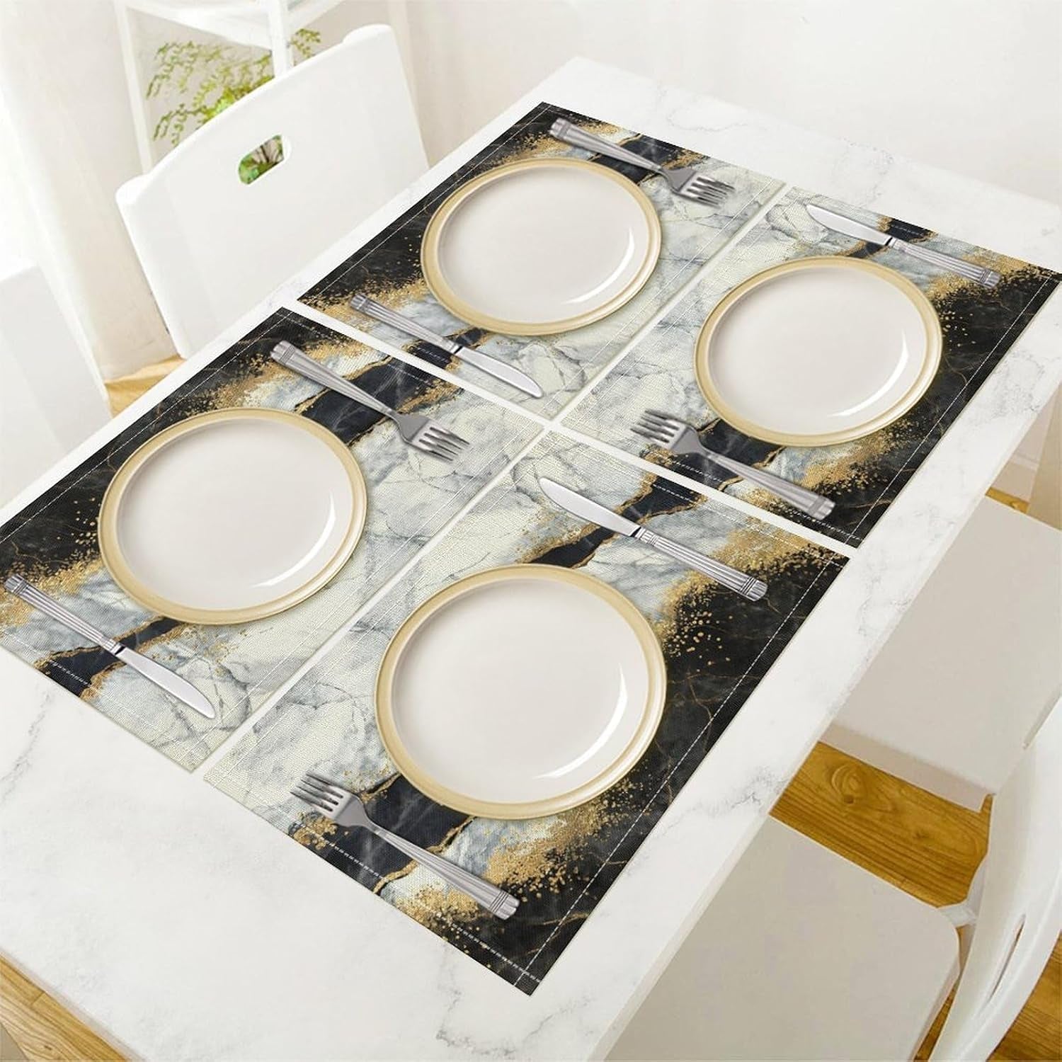marble-placemats-set-of-4-abstract-art-black-gold-marble-texture-modern-table-mats-non-slip-heat-resistant-washable-place-mats-for-kitchen-dining-cafe-party-18x12-inch