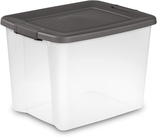 Shelftote, Clear Plastic Storage Bins, 50 Quart, 6-Pack6