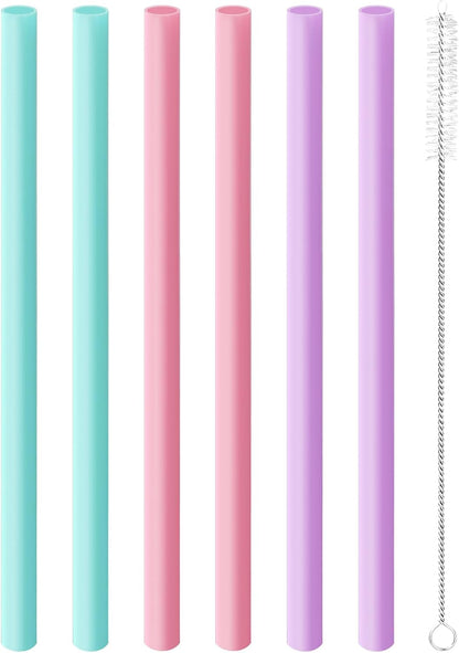 Replacement Straws for Owala Freesip 24Oz & 32Oz, 6 Pack | Water Bottle Replacement Accessories | Bpa-Free Reusable Plastic Straws | Includes Cleaning Brush1