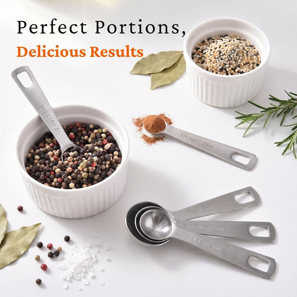 14PCS Measuring Spoons Set, 1 Tbsp, 1/2 Tbsp, and 1-1/16Tsp Stainless Steel Measuring Spoons for Cooking Baking Spice Jars and Liquid Ingredients7