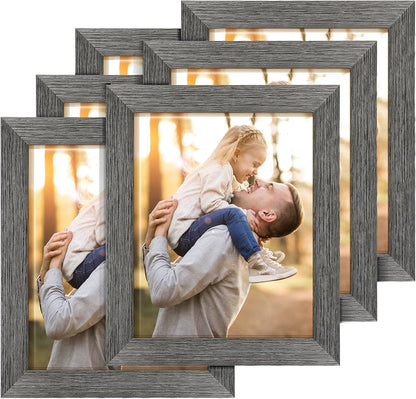 8X10 Picture Frame Set of 6,Rustic Grey Farmhouse Gallery Wall Frame1