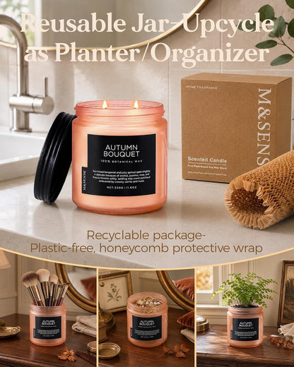 Cinnamon Pumpkin Scented Candle Fall Baking Spice Aroma for Halloween Decor8