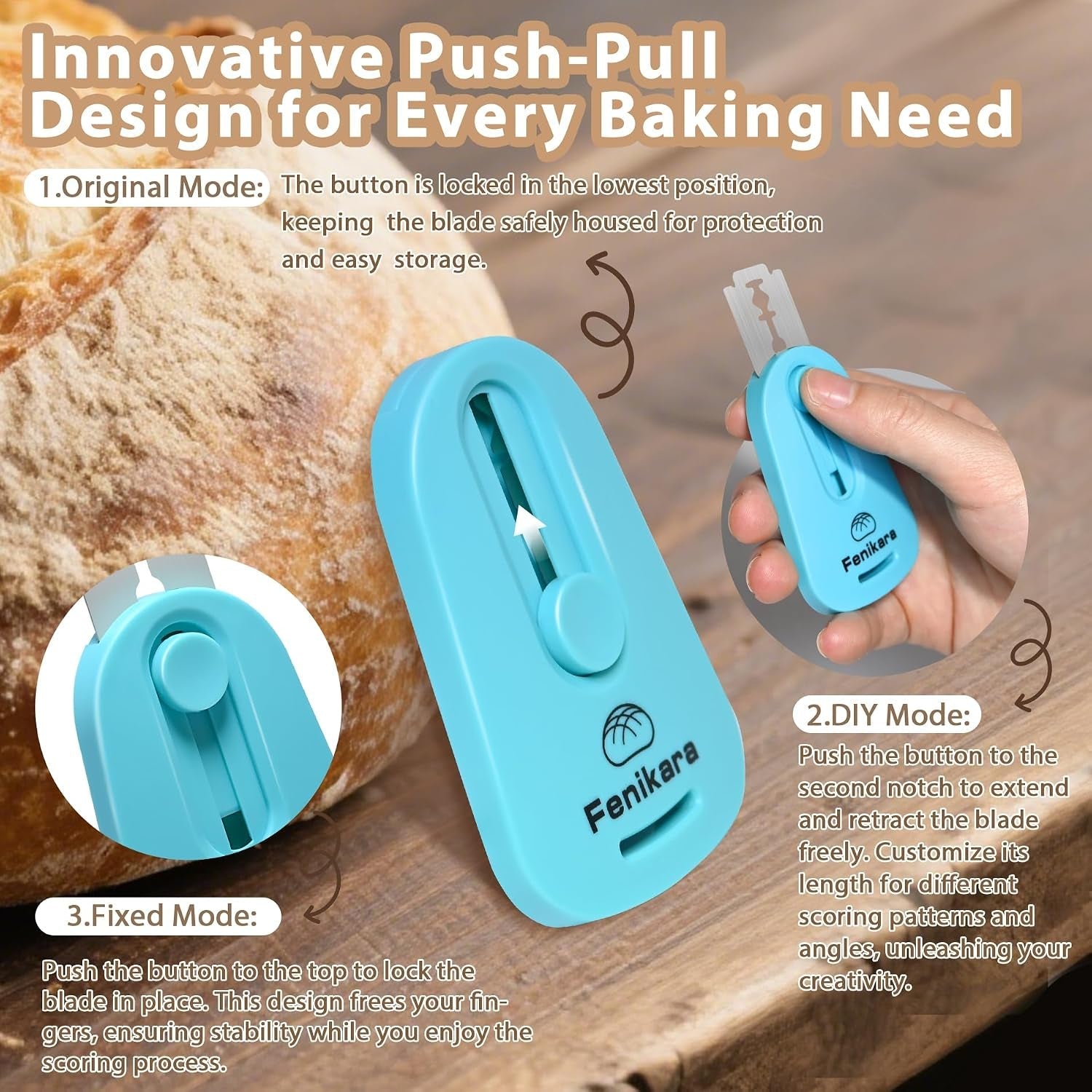 professional-bread-lame-upgraded-extractable-magnetic-bread-lame-dough-scoring-tool-premium-sourdough-scoring-tool-for-sourdough-bread-baking-bread-making-tools-includes-10-razor-blades-blue