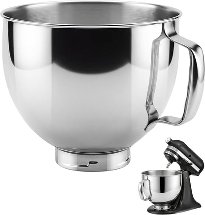 5 QT Food Grade Stainless Steel Mixing Bowl Compatible with Kitchenaid1