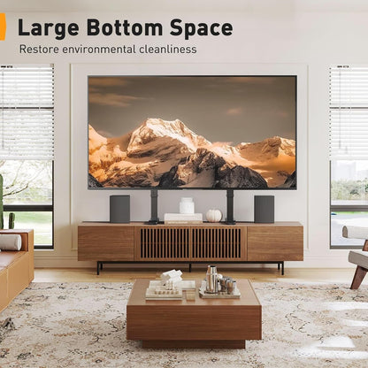 Universal TV Stand Legs for 37–90 Inch Tvs up to 150 Lbs | 8 Height Adjustable, TV Legs Replacement Suitable for Soundbar, Max VESA 800 X 500Mm,Livingroom & Bedroom, PGTVS205