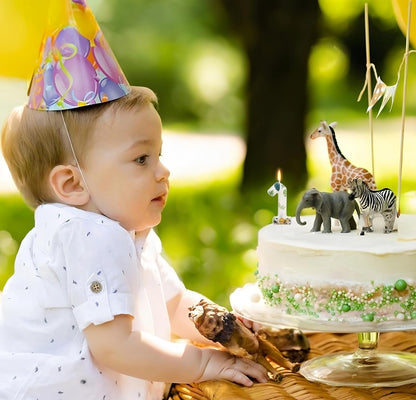Wild Animal Number 1 Birthday Candle, Wild One Birthday Decorations5