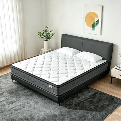Queen Mattress, 12 Inch Queen Size Mattress in a Box, Memory Foam Medium Firm Hybrid Mattress with Individual Pocket Springs for Back Pain Relief, Motion Isolation, Certipur-Us1