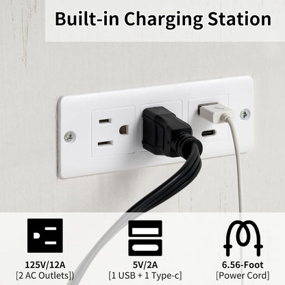 Queen Size Murphy Bed with Charging Station3