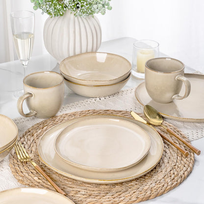 Ceramic Dinnerware Sets for 8, 24Pcs Plates and Bowls Sets Dishes6
