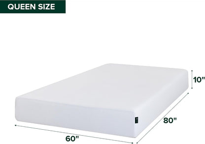 Zinus 10 Inch Queen Green Tea Cooling Memory Foam Mattress, Medium Feel | Refreshing & Cooling Sleep, Targeted Pressure Relief, Just-Right Medium Feel, Certipur-Us & OEKO-TEX Certified Materials2