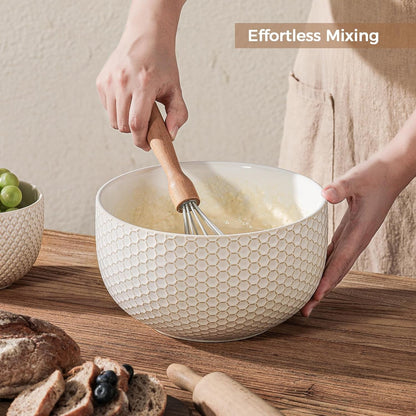 Ceramic Mixing Bowls Set of 4, Nesting Bowls for Kitchen5
