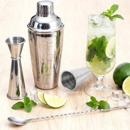 2 Pack Jigger for Bartending, 2 OZ 1 OZ Double Shot Measure Cocktail Cup | Silver Stainless Steel Bar Measuring Jiggers, Bartending Supplies with Measurements Inside5