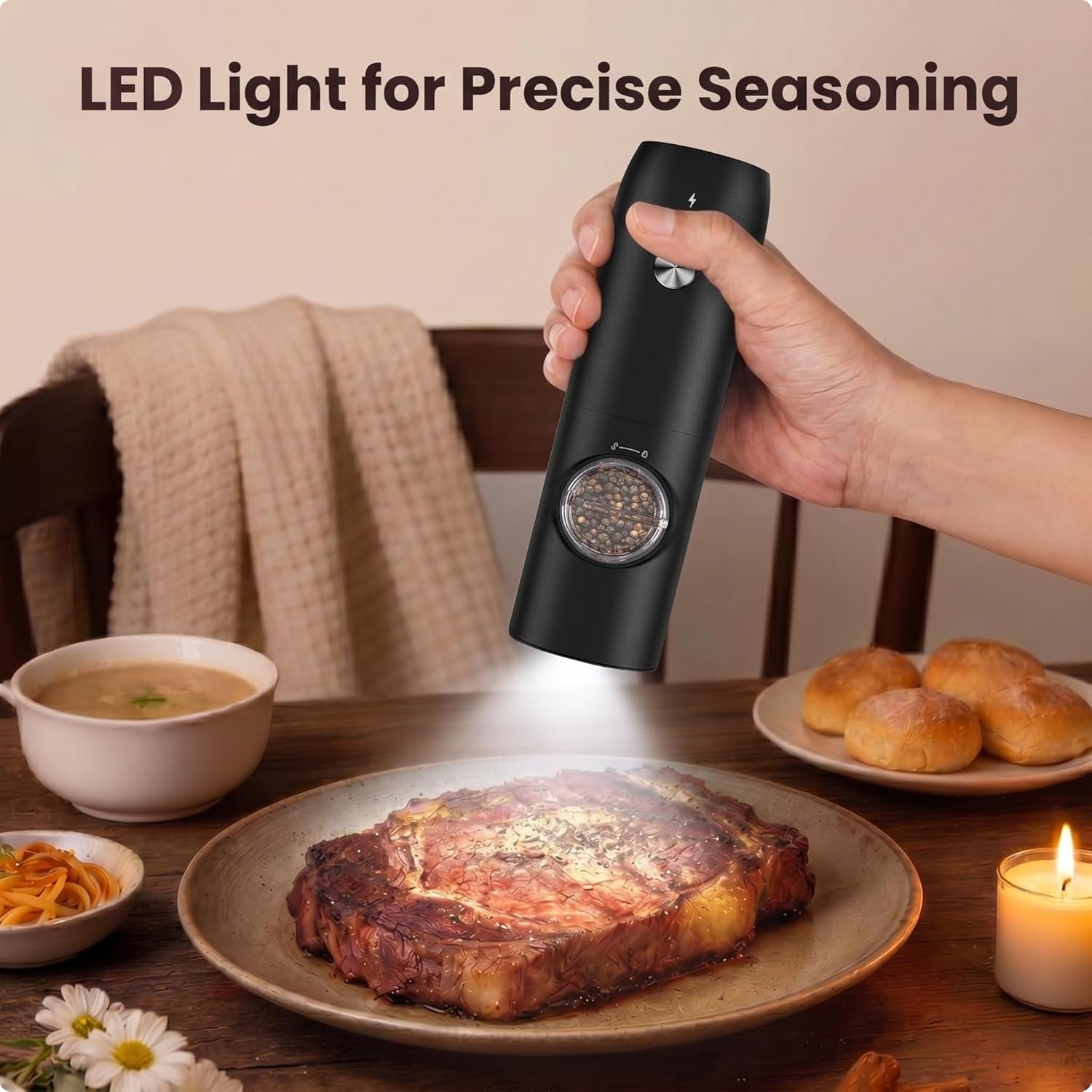 electric-salt-and-pepper-grinder-set-rechargeable-automatic-salt-and-pepper-shakers-adjustable-coarseness-pepper-grinder-with-led-kitchen-appliances-gifts-for-momblackwhite