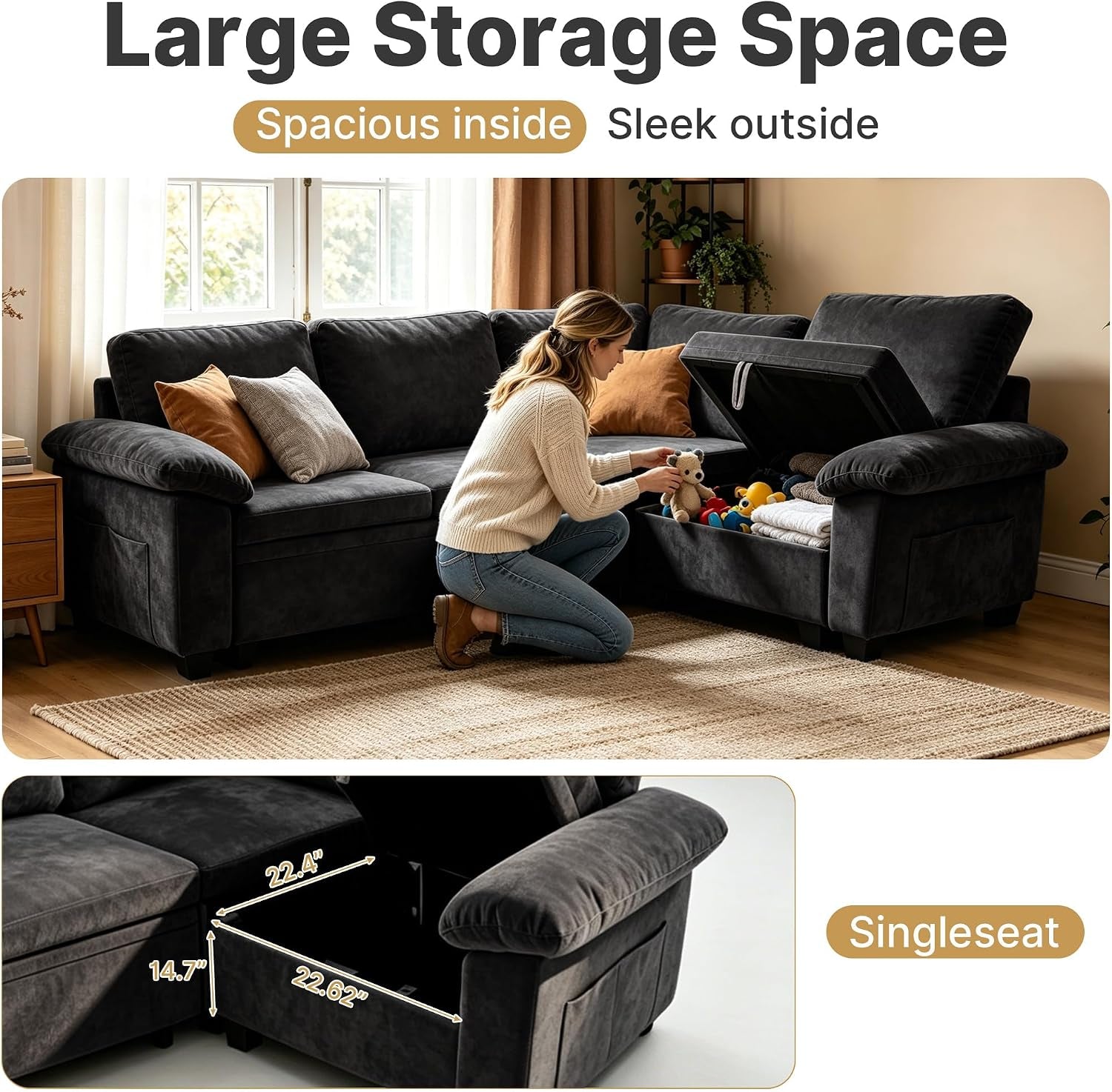 86-l-shaped-sectional-sleeper-couch-modular-pull-out-storage-sofa-bed