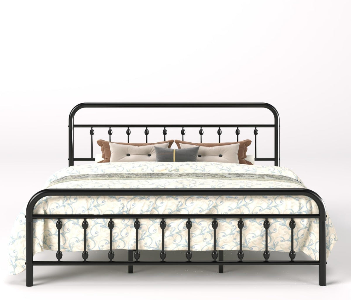 king-metal-bed-frame-with-victorian-iron-art-headboard-black