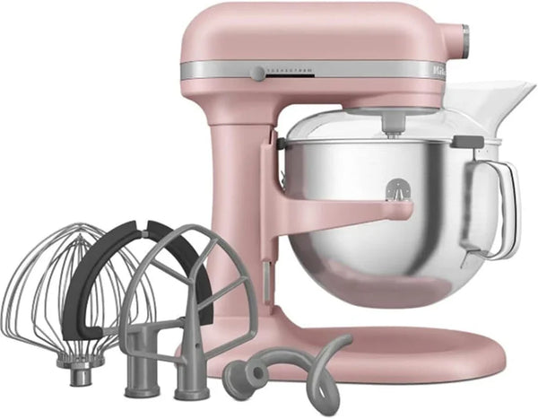 7 Quart Bowl-Lift Stand Mixer with Accessories, KSM70SKXX Bundle | Dried Rose, Bowl-Lift Design, 11 Speed, Double Flex Edge Beater & Accessories with Deco Essentials 1 Year Extended Protection4